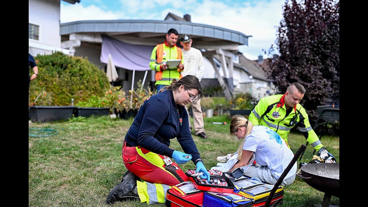DRK Fulda Notsim 2025 - Notfallsanitäter-Azubis in Action